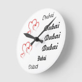 Dubai Runde Wanduhr (Winkel)