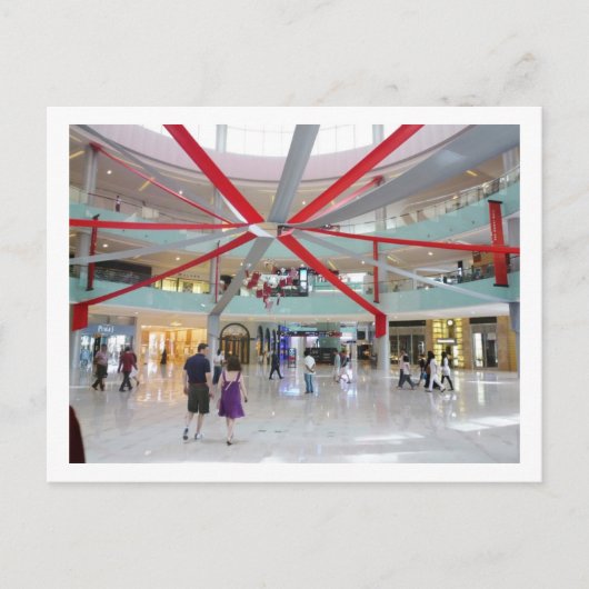 Dubai Shopping Mall Postkarte (Vorderseite)