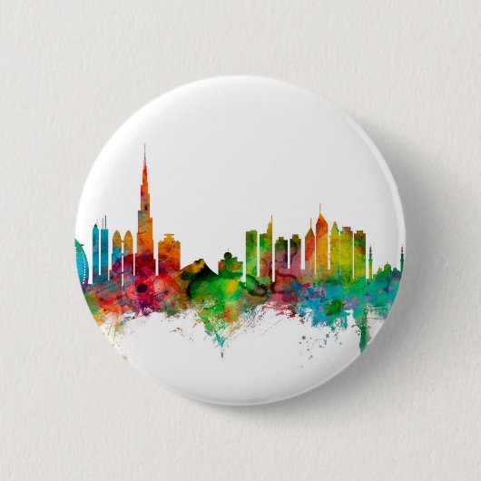 Dubai-Skyline Button (Vorderseite)