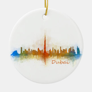 Dubai Skyline Cityscape Emirates v3 Keramikornament