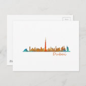 Dubai Skyline Cityscape v1 Postkarte (Vorne/Hinten)