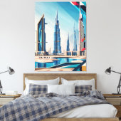 Dubai Skyline Dream Leinwanddruck (Insitu (Schlafzimmer))