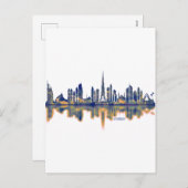 Dubai Skyline Feiertagspostkarte (Vorne/Hinten)