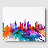 Dubai Skyline Gästebuch (Rückseite)