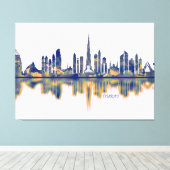 Dubai Skyline Leinwanddruck (Insitu (Holzboden))