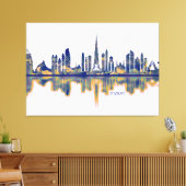 Dubai Skyline Leinwanddruck (Insitu (Wohnzimmer))