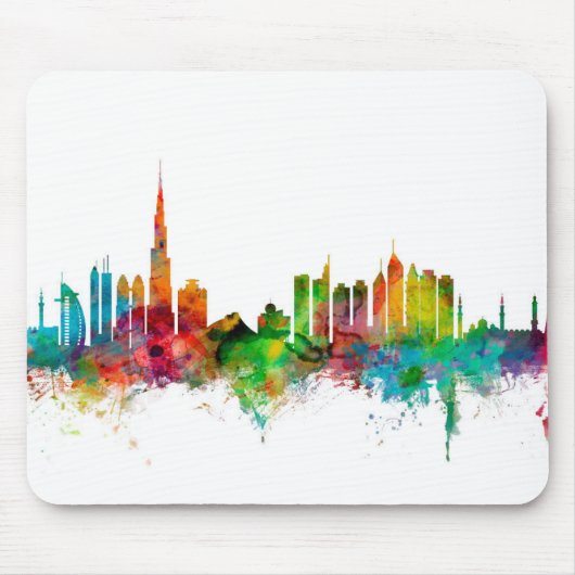 Dubai-Skyline Mousepad (Vorne)