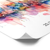 Dubai Skyline Poster (Ecke)