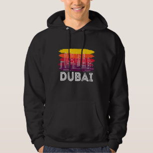 Dubai Skyline Retro Vereinigte Arabische Emirate B Hoodie