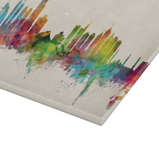 Dubai-Skyline Schneidebrett (Ecke)