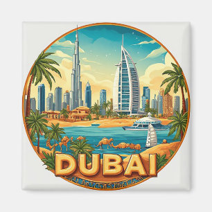 🧲 Dubai-Skyline-Urlauerinnerung aus den VAE 🌴 Magnet