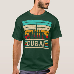 Dubai Skyline Vintag Vereinigte Arabische Emirate T-Shirt
