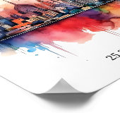 Dubai Skyline Wall Art, Moderne Wall Art Poster (Ecke)