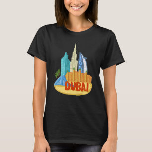 Dubai Stadt UAE Souvenir für Männer Frauen 4 T-Shirt