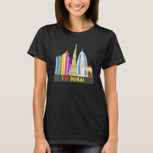 Dubai Stadt UAE Souvenir für Männer Frauen 8 T-Shirt