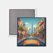 🧲 Dubai-Städtereise-Souvenir 🌇 Magnet (Vorderseite/Rückseite)