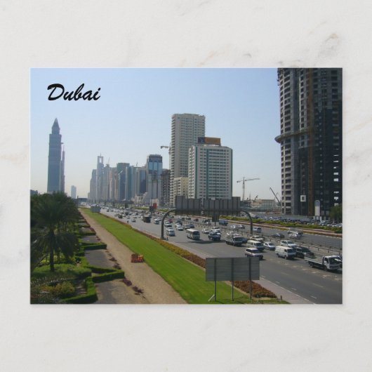 Dubai-Straßen Postkarte (Vorderseite)
