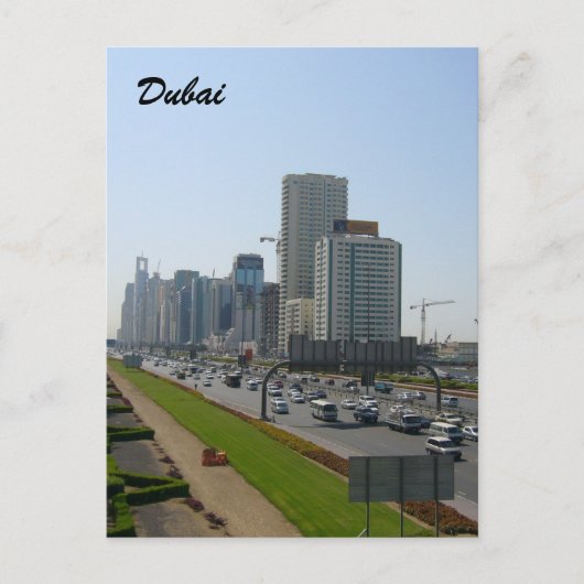 Dubai Street Postkarte (Vorderseite)