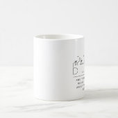 Dubai Stylized Skyline | Kundenspezifischer Slogan Kaffeetasse (Mittel)