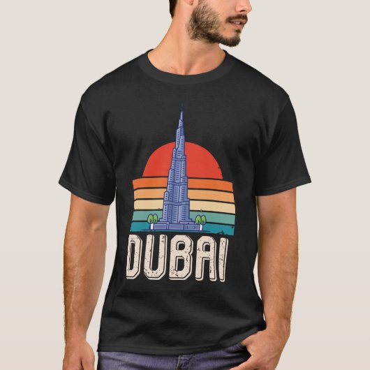Dubai Sunrise Burj Khalifa UAE Naher Osten T-Shirt (Vorderseite)