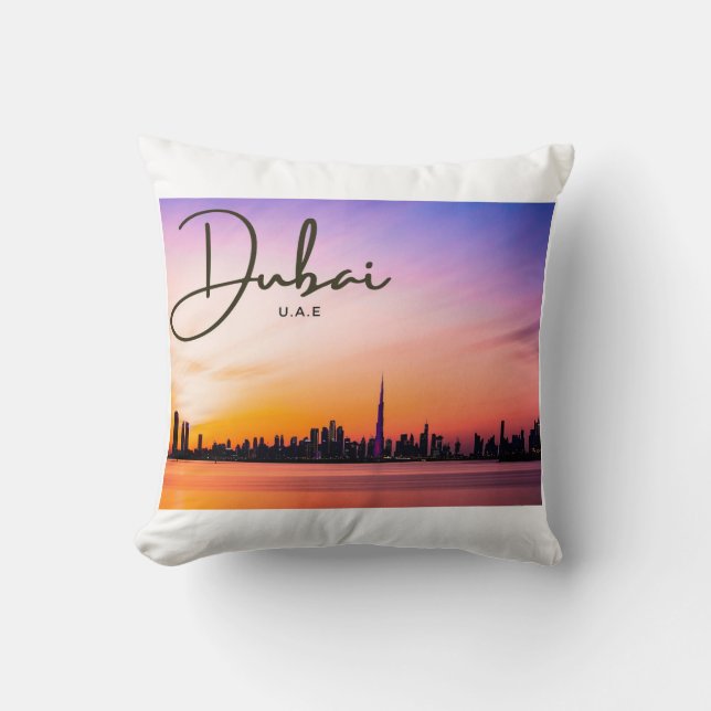 Dubai Sunset Pillow  Kissen (Vorderseite)