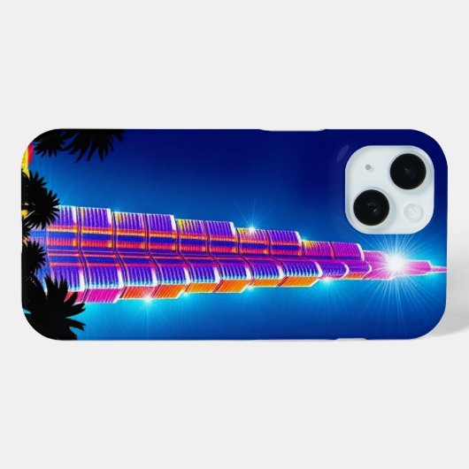 Dubai Tallest Tower Lighting Graphic - Mobile Case-Mate iPhone Hülle (Rückseite (Horizontal))