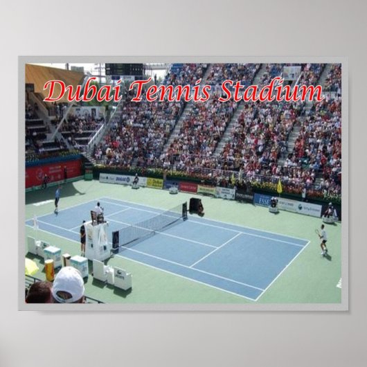 Dubai - Tennis-Stadion - Poster (Vorne)