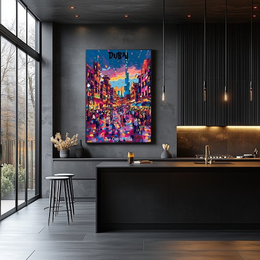Dubai: The City of Gold - Arte Contemporáneo Poster
