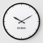 Dubai Time Zone Newsroom Style Uhr (Vorderseite)