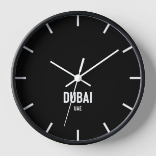 Dubai Time Zone Newsroom Wall Clock Uhr