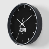 Dubai Time Zone Newsroom Wall Clock Uhr (Winkel)