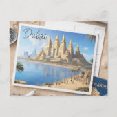 Dubai Travel Postcard Postkarte (Vorderseite)