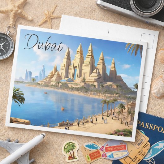 Dubai Travel Postcard Postkarte