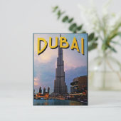 Dubai Travel Postkarte (Stehend Vorderseite)