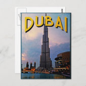 Dubai Travel Postkarte (Vorne/Hinten)