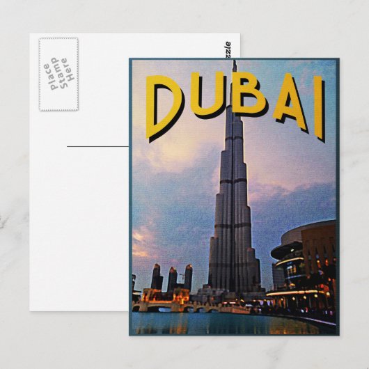 Dubai Travel Postkarte (Vorne/Hinten)