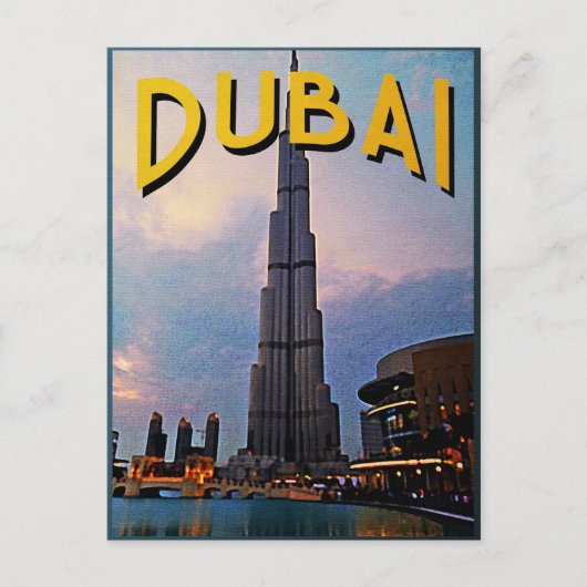 Dubai Travel Postkarte (Vorderseite)