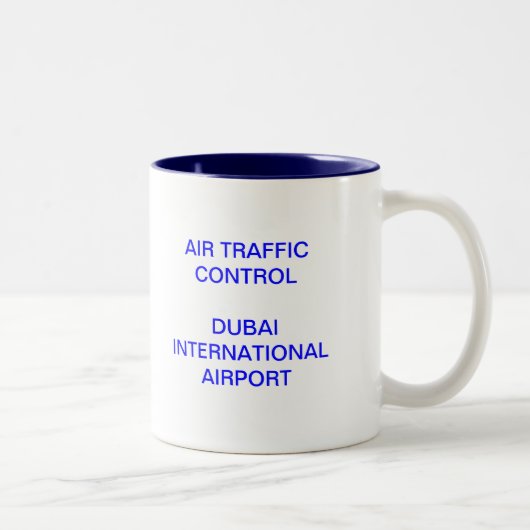 Dubai-Turm Zweifarbige Tasse (Rechts)