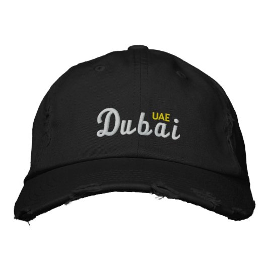 Dubai UAE Bestickte Kappe (Vorderseite)