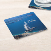 Dubai UAE Burj Al Arab Rechteckiger Pappuntersetzer (angewinkelt)