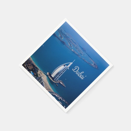 Dubai UAE Burj Al Arab Serviette (Ecke)