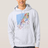 Dubai UAE City Map Hoodie (Vorderseite)