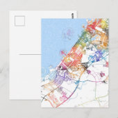 Dubai UAE City Map Postkarte (Vorne/Hinten)