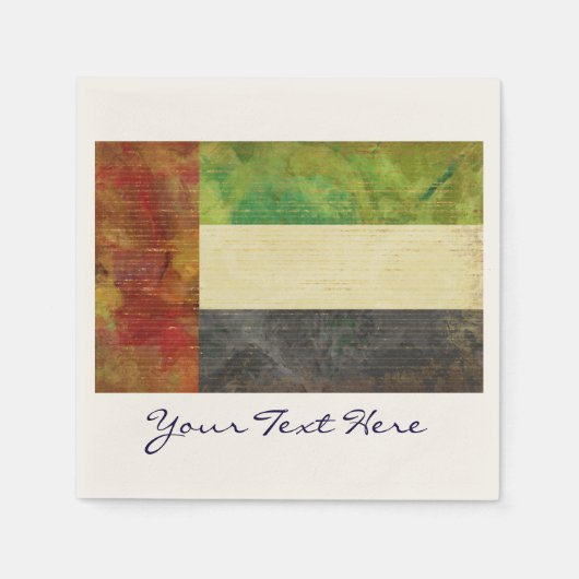 Dubai UAE Flag Party Napkins Serviette (Vorderseite)