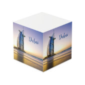 Dubai UAE Paper Cube Note Paper Würfel (Rückseite Schrägansicht)