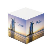 Dubai UAE Paper Cube Note Paper Würfel (Vorderseite Schrägansicht)