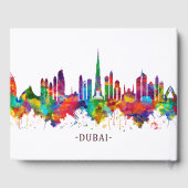 Dubai UAE Skyline Gästebuch (Rückseite)