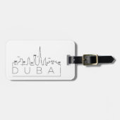 Dubai UAE Skyline Gepäcktag Gepäckanhänger (Vorderseite horizontal)