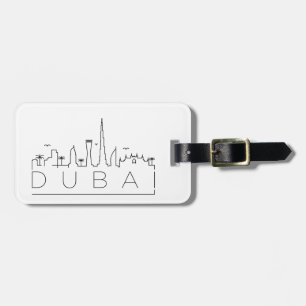 Dubai UAE Skyline Gepäcktag Gepäckanhänger