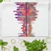 Dubai UAE Skyline Geschirrtuch (Gefaltet)